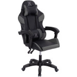 ΠΟΛΥΘΡΟΝΑ GAMING DARREN HM1203.10 ΜΑΥΡΟ-ΓΚΡΙ PVC & NYLON 60x60x120Υεκ.