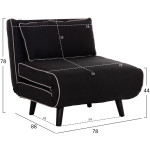 ΠΟΛΥΘΡΟΝΑ ΚΡΕΒΑΤΙ BRAXTON HM8425.03 ΜΑΥΡΟ ΥΦΑΣΜΑ 78x88x78Υεκ. - Image 2