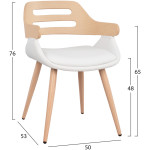 ΠΟΛΥΘΡΟΝΑΚΙ ΣΥΝΕΡΓΑΣΙΑΣ SUPERIOR PRO SONAMA ΜE ΛΕΥΚΟ PU HM8491.02 50Χ53Χ76Υ εκ. - Image 2