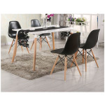 ΣΕΤ ΤΡΑΠΕΖΑΡΙΑΣ 5ΤΜΧ ΜΕ ΤΡΑΠΕΖΙ MINIMAL & ΚΑΡΕΚΛΑ TWIST HM10192 120x80x73 cm - Image 2