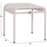 ΣΚΑΜΠΟ ΑΛΟΥΜΙΝΙΟΥ RACHEL HM6340.02 ΛΕΥΚΟ 45x45x46Υεκ. - Image 2