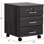 ΣΥΡΤΑΡΙΕΡΑ ΓΡΑΦΕΙΟΥ HAYDEN HM2282.01 ΣΕ ΑΝΘΡΑΚΙ ΧΡΩΜΑ 39.5x40x46.5Υεκ - Image 2