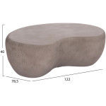 ΤΡΑΠΕΖΙ ΣΑΛΟΝΙΟΥ GERSON HM18151.03L FIBER CEMENT ΣΕ ΓΚΡΙ--122x78,5x40Υεκ. - Image 2