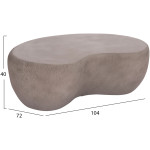 ΤΡΑΠΕΖΙ ΣΑΛΟΝΙΟΥ GERSON HM18151.03S FIBER CEMENT ΣΕ ΓΚΡΙ--104x72x40Υεκ. - Image 2