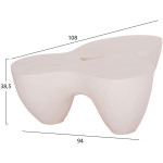 ΤΡΑΠΕΖΙ ΣΑΛΟΝΙΟΥ SALLEN HM18161.02 FIBER CEMENT ΣΕ ΛΕΥΚΟ--108x94x38,5Υεκ. - Image 2