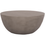ΤΡΑΠΕΖΙ ΣΑΛΟΝΙΟΥ ΣΤΡΟΓΓΥΛΟ ALLAN HM18162.03 FIBER CEMENT ΣΕ ΓΚΡΙ--Φ92x49Υεκ.