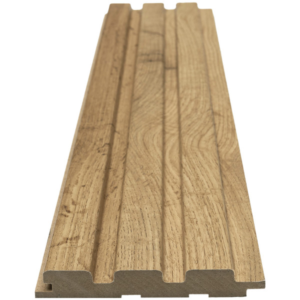 MDF PANEL ΜΕ 3D ΠΗΧΑΚΙΑ 508090 BEAT ST 16/119/2750mm PECAN NewPlan - Image 2
