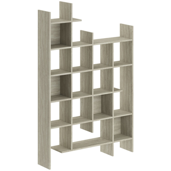 Βιβλιοθήκη Manco  χρώμα travertine 122x25,5x188εκ. - Image 3