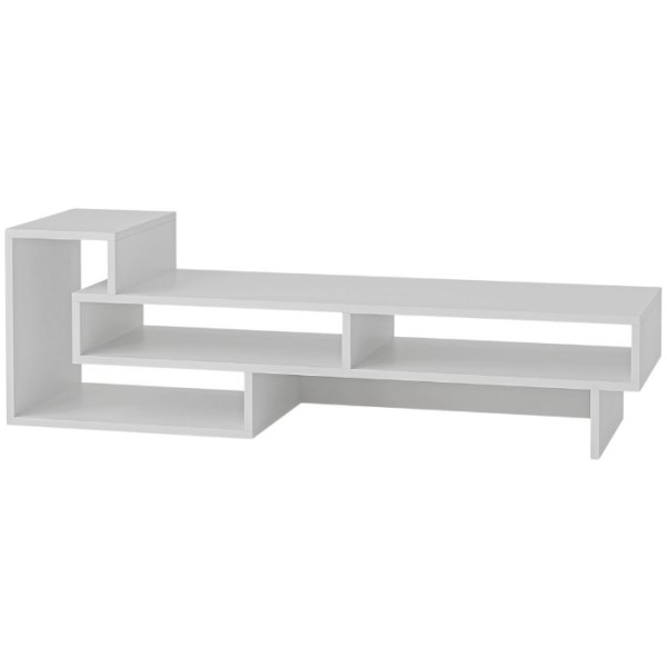 Έπιπλο τηλεόρασης Tetra  χρώμα λευκό 136,7x40x42εκ. - Image 3