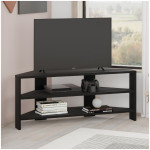 Έπιπλο τηλεόρασης γωνιακό Thales  χρώμα black wood 110x36x45εκ.