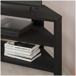 Έπιπλο τηλεόρασης γωνιακό Thales  χρώμα black wood 110x36x45εκ. - Image 2