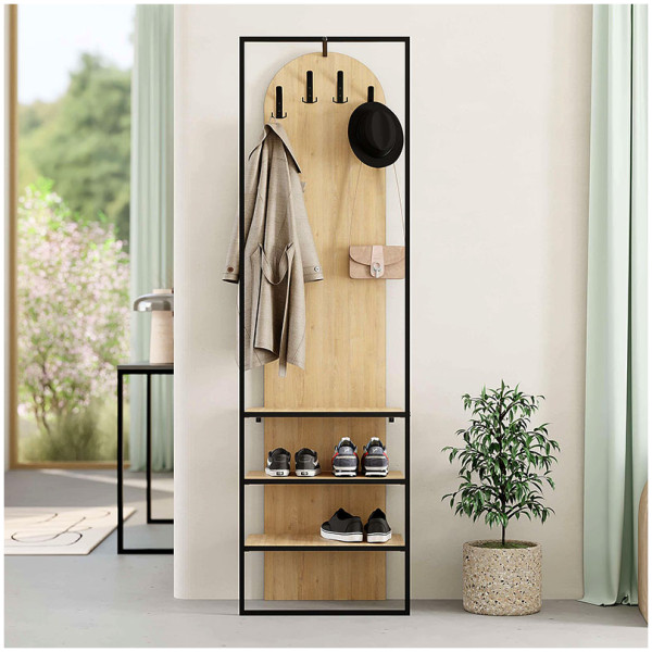 Έπιπλο εισόδου Archy  χρώμα sapphire oak 53x31,7x180εκ. - Image 2