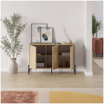 Μπουφές Naive  χρώμα sapphire oak 126x40x80εκ. - Image 2