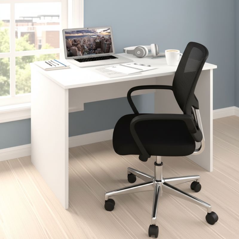 Γραφείο εργασίας Kalen  χρώμα λευκό 90x60x74εκ.