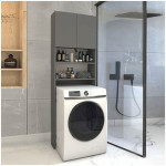 Έπιπλο πλυντηρίου Ramsey  χρώμα ανθρακί 65x27x190,6εκ. - Image 3