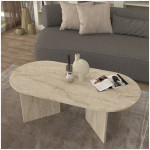 Τραπεζάκι σαλονιού Cortado  χρώμα travertine 120x60x39,6εκ.