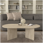 Τραπεζάκι σαλονιού Cortado  χρώμα travertine 120x60x39,6εκ. - Image 2