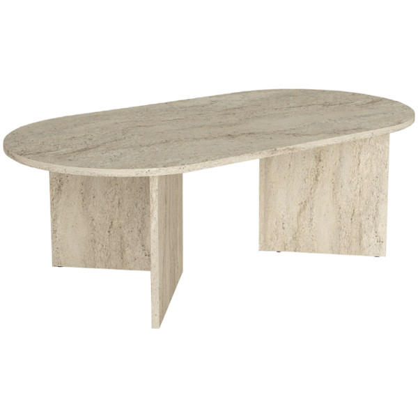 Τραπεζάκι σαλονιού Cortado  χρώμα travertine 120x60x39,6εκ. - Image 3