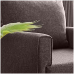 Πολυθρόνα Bella  υφασμάτινη χρώμα καφέ 82x81x85εκ. - Image 3