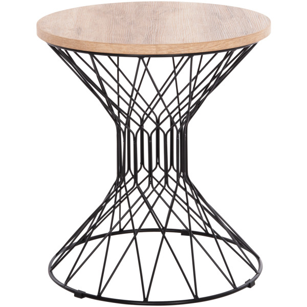 ΒΟΗΘΗΤΙΚΟ ΤΡΑΠΕΖΙ ΣΑΛΟΝΙΟΥ KEON HM18038.03 MDF TOP ΣΕ ΣΟΝΑΜΑ-ΜΕΤΑΛΛΟ Φ45x50Υεκ. - Image 1