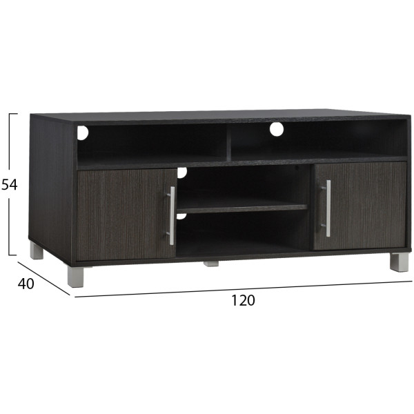 ΕΠΙΠΛΟ ΤΗΛΕΟΡΑΣΗΣ ΜΕΛΑΜΙΝΗΣ DANNA HM2202.01 ZEBRANO 120x40x54 εκ. - Image 2