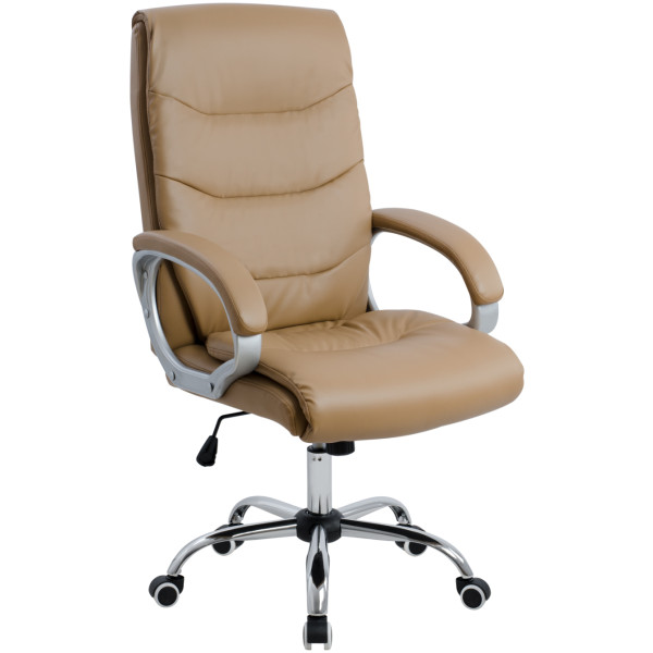 ΚΑΡΕΚΛΑ ΓΡΑΦΕΙΟΥ ZAMORA ΔΙΕΥΘΥΝΤΙΚΗ HM1087.09 ΣΕ CAMEL ΧΡΩΜΑ 51x71x123 εκ.
