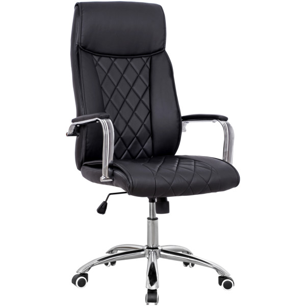 ΚΑΡΕΚΛΑ ΓΡΑΦΕΙΟΥ SHAILA HM1104.01 ΣΕ ΧΡΩΜΑ ΜΑΥΡΟ 64x68x(116-123)cm - Image 1