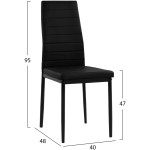 ΚΑΡΕΚΛΑ ΜΕΤΑΛΛΙΚΗ LADY HM0037.12 ΜΑΥΡΟ PU ΜΕΤΑΛΛΙΚΟ ΣΚΕΛΕΤΟ K/D 40x48x95 εκ. - Image 2