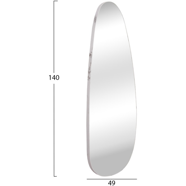 ΚΑΘΡΕΠΤΗΣ ΤΟΙΧΟΥ CRITHER HM4486.05 ΜΕ ΠΛΑΙΣΙΟ MDF ΣΕ WHITE MARBLE ΧΡΩΜΑ 49x140Υεκ. - Image 2