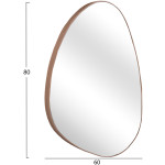 ΚΑΘΡΕΠΤΗΣ ΤΟΙΧΟΥ IRREGU HM4487.03 ΜΕ ΠΛΑΙΣΙΟ MDF ΦΥΣΙΚΟ ΧΡΩΜΑ ΞΥΛΟΥ 60x80Υεκ. - Image 2