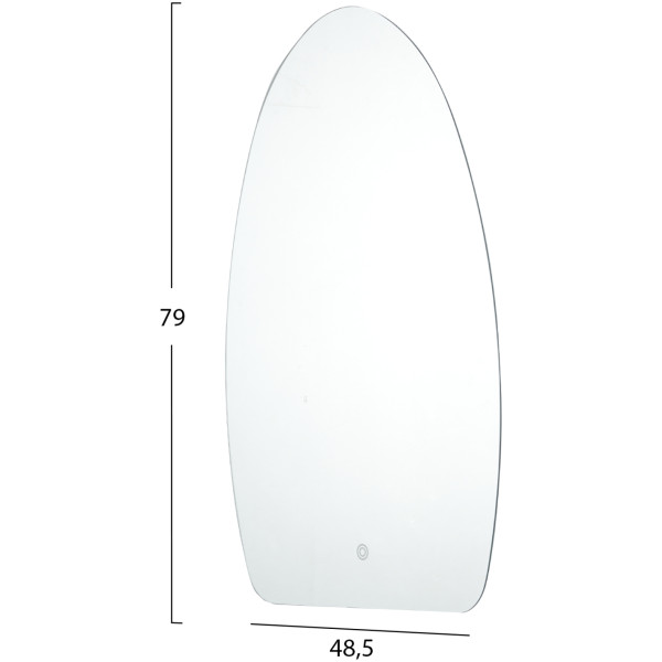ΚΑΘΡΕΠΤΗΣ TOIXOY ΣΕΙΡΑ TORCH HM4496 ΧΩΡΙΣ ΠΛΑΙΣΙΟ-LED ΟΠΙΣΘΙΟΣ ΦΩΤΙΣΜΟΣ 48,5x79Υεκ. - Image 2