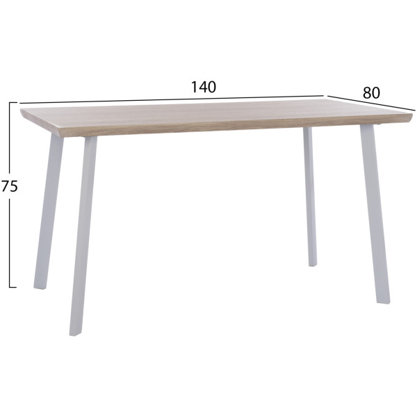 ΣΕΤ ΤΡΑΠΕΖΑΡΙΑΣ 5ΤΜΧ OFIRA HM10634 MDF TOP ΣΕ SONAMA--ΛΕΥΚΕΣ ΚΑΡΕΚΛΕΣ - Image 2