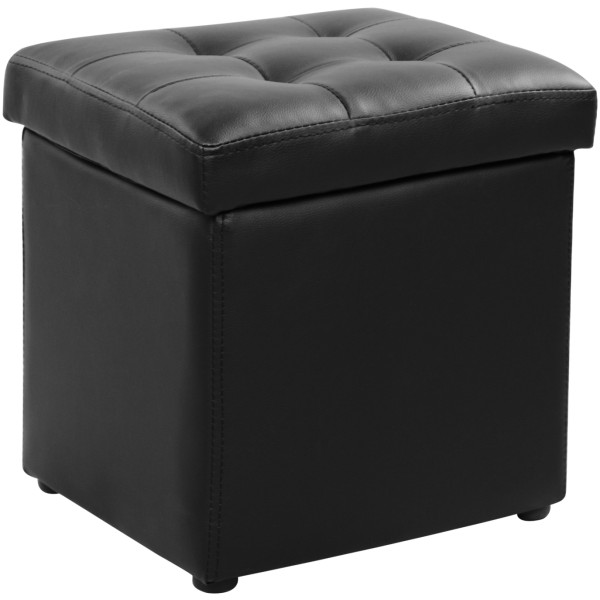 ΣΚΑΜΠΩ ΜΕ ΑΠΟΘΗΚΕΥΤΙΚΟ ΧΩΡΟ PU ΜΑΥΡΟ CUBE HM224.01 36,5x36,5x36Υεκ.
