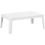 ΤΡΑΠΕΖΑΚΙ ΟΡΘΟΓΩΝΙΟ SLEEK HM6367.01 ΠΟΛΥΠΡΟΠΥΛΕΝΙΟ ΣΕ ΛΕΥΚΟ 99x59.5x39.5Υεκ.