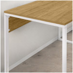 Γραφείο εργασίας Inna  χρώμα sapphire oak - λευκό 100x60x75εκ. - Image 2