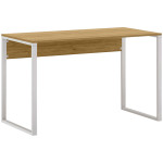 Γραφείο εργασίας Inna  χρώμα sapphire oak - λευκό 100x60x75εκ. - Image 3