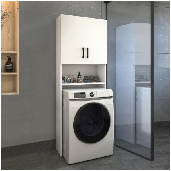 Έπιπλο πλυντηρίου Holton  χρώμα λευκό 65,5x30x180εκ. - Image 3