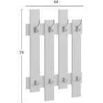 ΚΡΕΜΑΣΤΡΑ ΕΙΣΟΔΟΥ WESSON HM8940.11 ΜΕΛΑΜΙΝΗ ΣΕ ΛΕΥΚΟ 64x4x79Υεκ. - Image 2