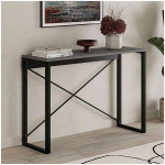 Κονσόλα Archie  χρώμα γκρι ρετρό - μαύρο 110x35x75εκ.