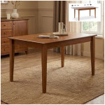 Τραπέζι Adare  μασίφ ξύλο-MDF επεκτεινόμενο χρώμα καρυδί 140/180x78x77εκ.