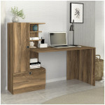 Γραφείο εργασίας Domingo  χρώμα καρυδί 149,5x60x120εκ.