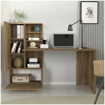 Γραφείο εργασίας Domingo  χρώμα καρυδί 149,5x60x120εκ. - Image 3