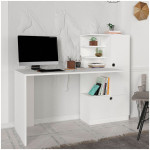 Γραφείο εργασίας Merino  χρώμα λευκό 149,5x61,8x120εκ.