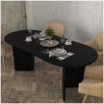 Τραπέζι Cortado  χρώμα sencron black 200x90x74εκ. - Image 3