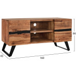 ΕΠΙΠΛΟ TV ALICIA ΜΑΣΙΦ ΞΥΛΟ ΑΚΑΚΙΑΣ ΦΥΣΙΚΟ HM8174.11 160x43x66Y εκ. - Image 2