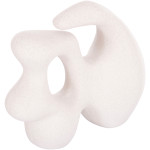 ΕΠΙΤΡΑΠΕΖΙΟ ΚΕΡΑΜΙΚΟ ΔΙΑΚΟΣΜΗΤΙΚΟ ELENDIL HM4592.01 ΥΠΟΛΕΥΚΟ ΚΡΥΣΤΑΛΛΙΚΟ Φ10x30Υ εκ