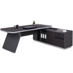 ΓΡΑΦΕΙΟ ΕΠΑΓΓΕΛΜΑΤΙΚΟ ΔΕΞΙΑ ΓΩΝΙΑ ROSEWOOD HM2084R 220X180X76Υ εκ.