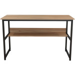 ΓΡΑΦΕΙΟ PORTIS HM2131.02 ΜΕΛΑΜΙΝΗ ΣΕ ΚΑΡΥΔΙ ΜΕ ΜΑΥΡΟ ΜΕΤΑΛΛΙΚΟ ΣΚΕΛΕΤΟ 120X50X75Υεκ. - Image 2