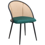 Σετ τραπεζαρία 5τμχ Rubes - Jacob  χρώμα γκρι σκυροδέματος - κυπαρισσί Ø100x78εκ. - Image 2