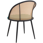 Σετ τραπεζαρία 5τμχ Rubes - Jacob  χρώμα γκρι σκυροδέματος - κυπαρισσί Ø100x78εκ. - Image 3